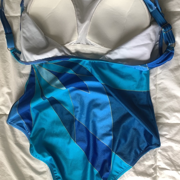 Gottex Blue One Piece Swimsuit - Picture 3 of 3